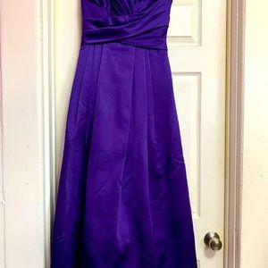 Beautiful strapless satin dress